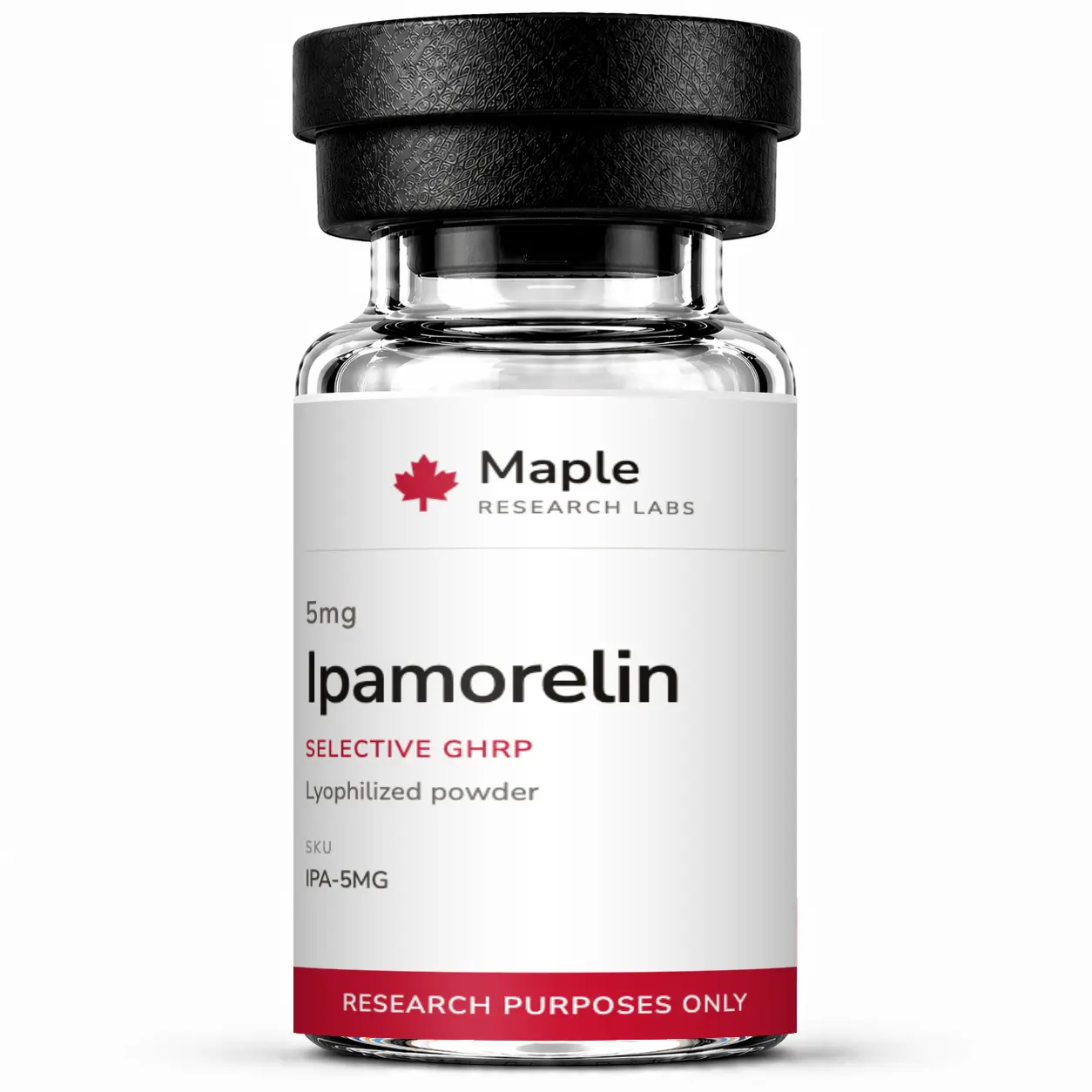 Ipamorelin peptide vial